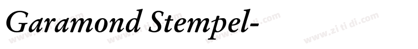 Garamond Stempel字体转换